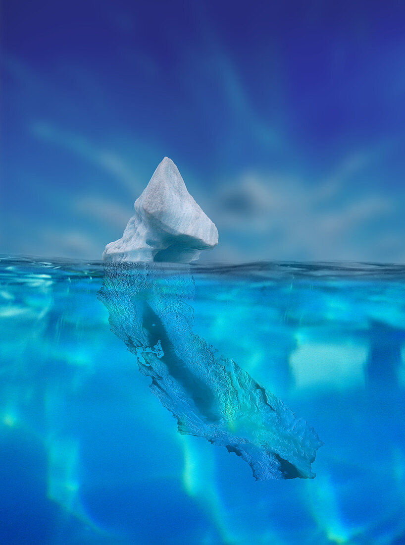 Iceberg California,illustration