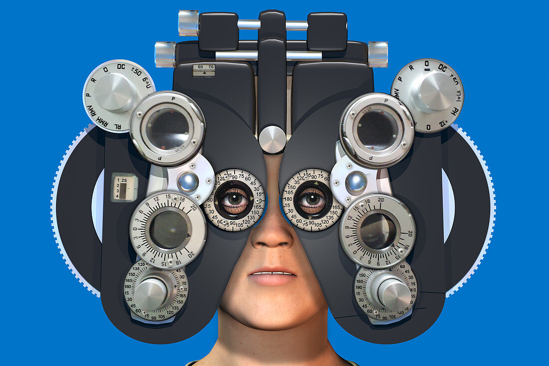 Eye Examination,illustration