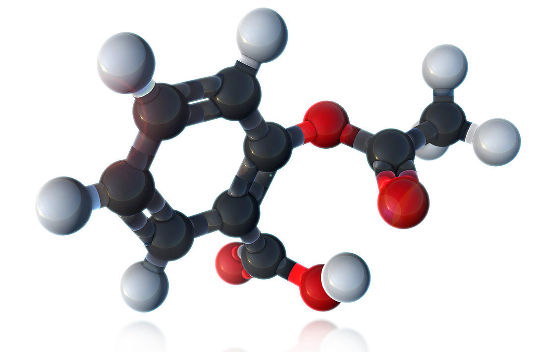 Aspirin,Molecular Model,illustration