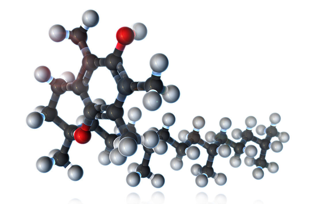 Vitamin E,Molecular Model,illustration
