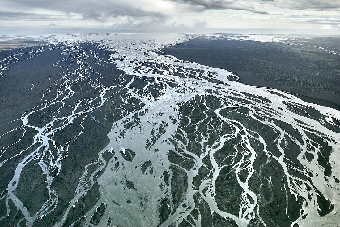 Aerial of Braided River