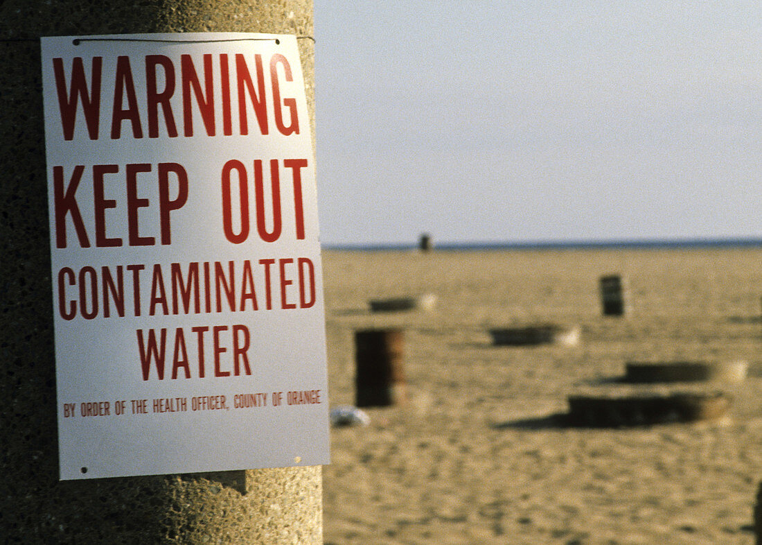 Warning Sign,Contaminated Water