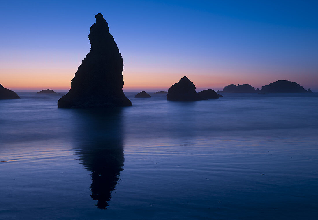 Sea stacks at Twilight