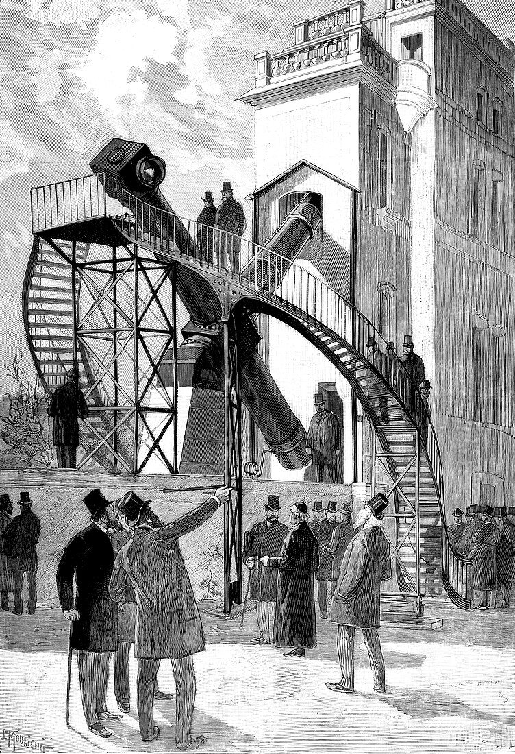 Paris observatory,1891 illustration
