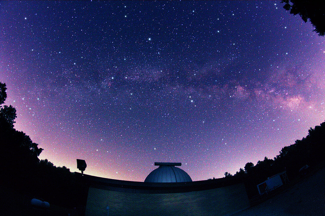 Milky Way Galaxy and Observatory