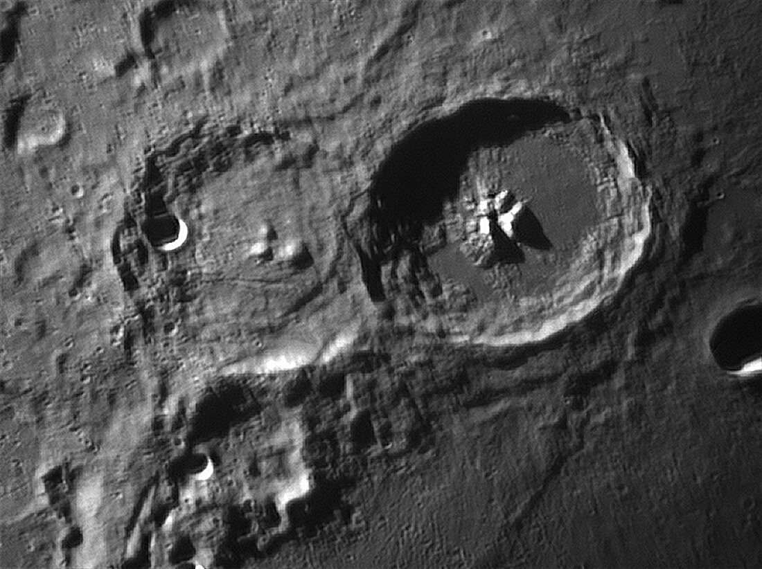 Lunar Craters Theaphilus and Cyrillus