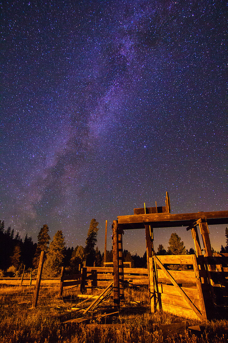Milky Way over Old Corral