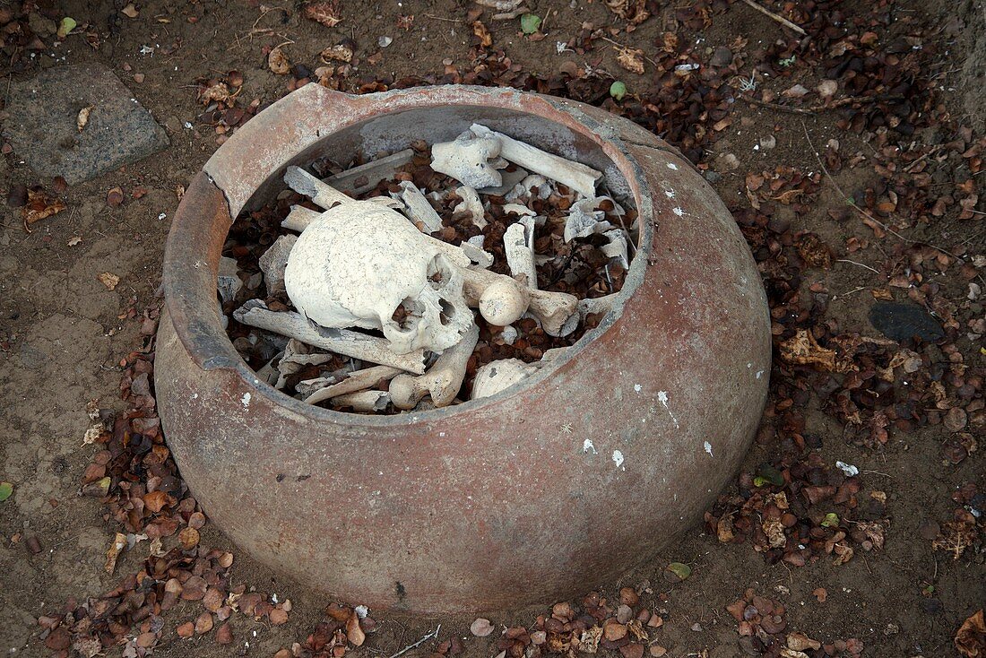 Pre-Incan burial urn,Ecuador