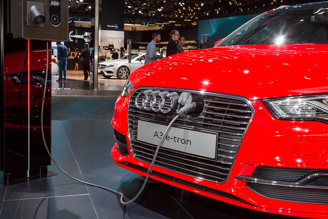 Audi A-3 e-tron hybrid electric car