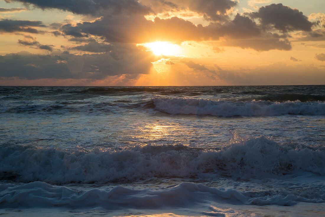 Sunrise over the Atlantic Ocean