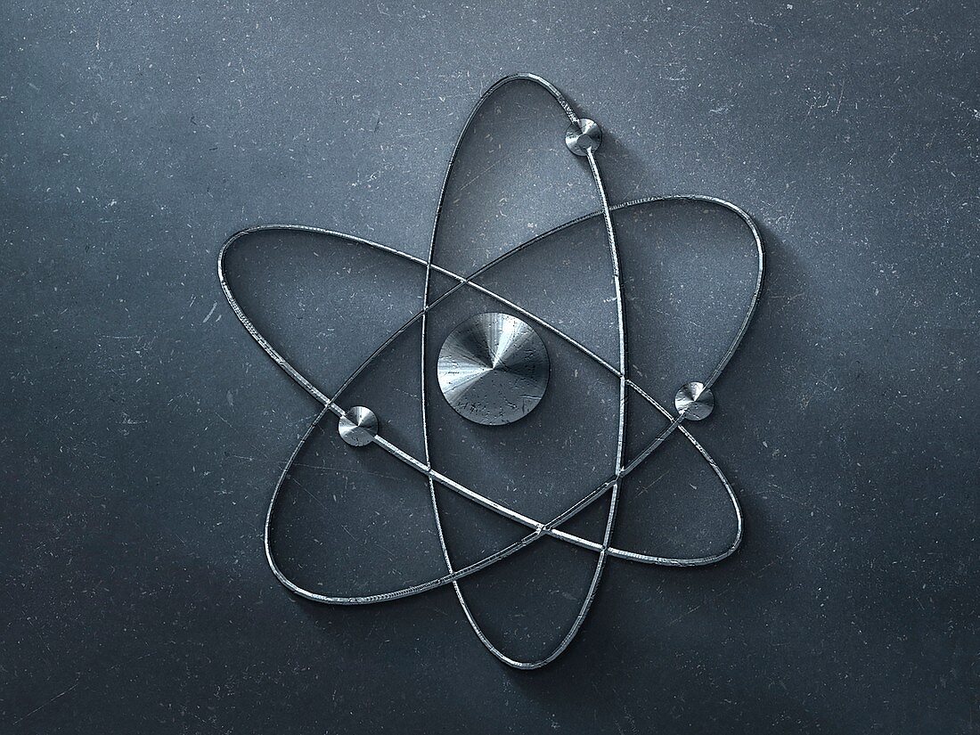 Metallic atom on concrete