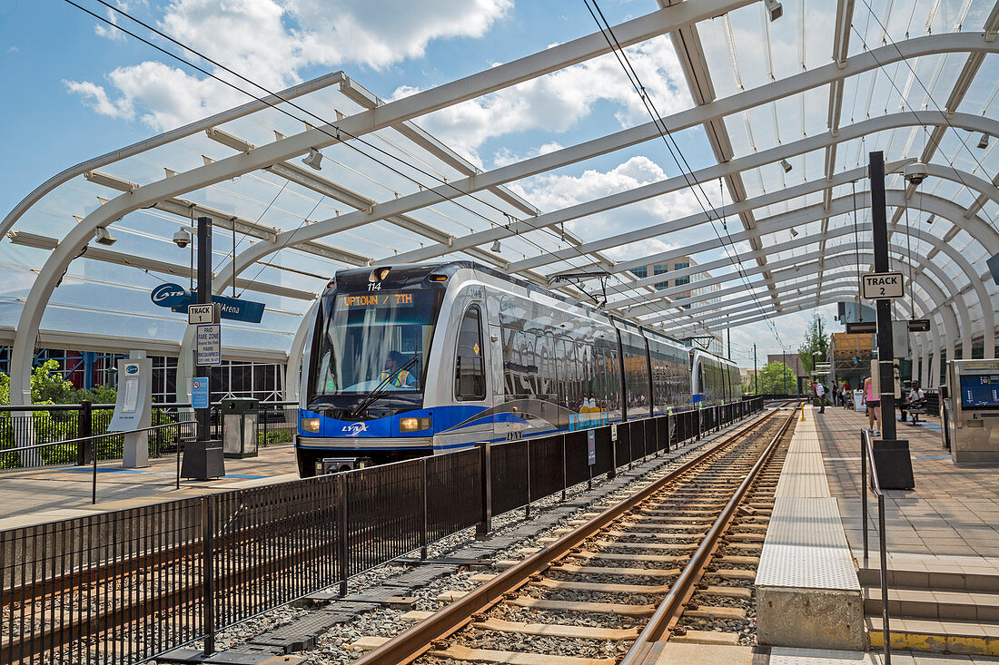 Light rail transit system,Charlotte,USA