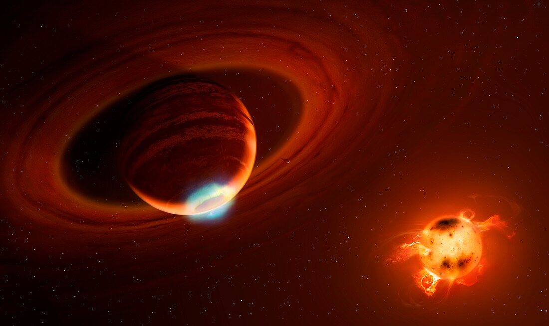 Hot Jupiter Orbiting T Taui Star