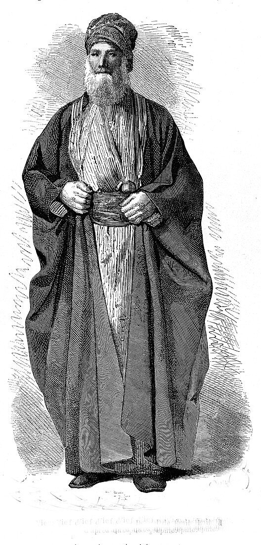 Old Babylon jew,19th C illustration