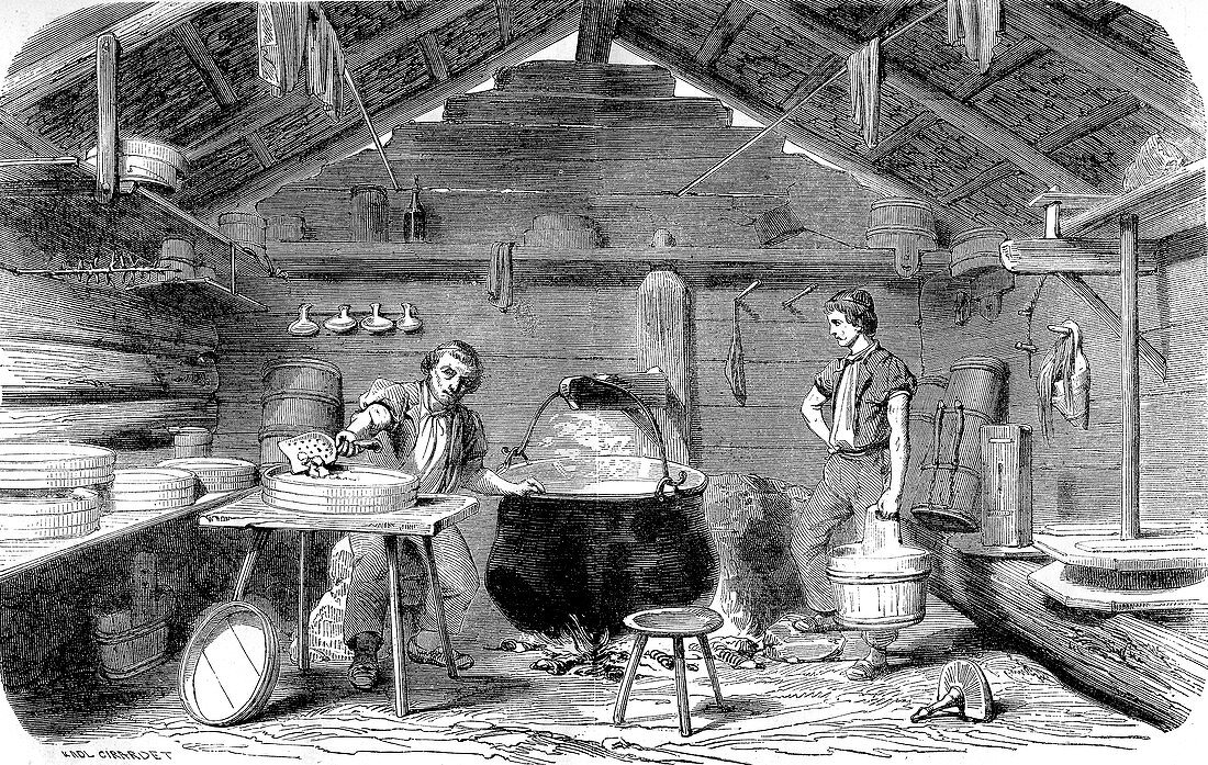 19th Century Swiss cheesemaker