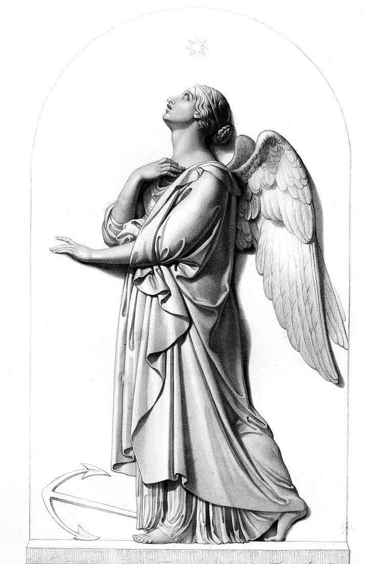 Hope,19th century illustration