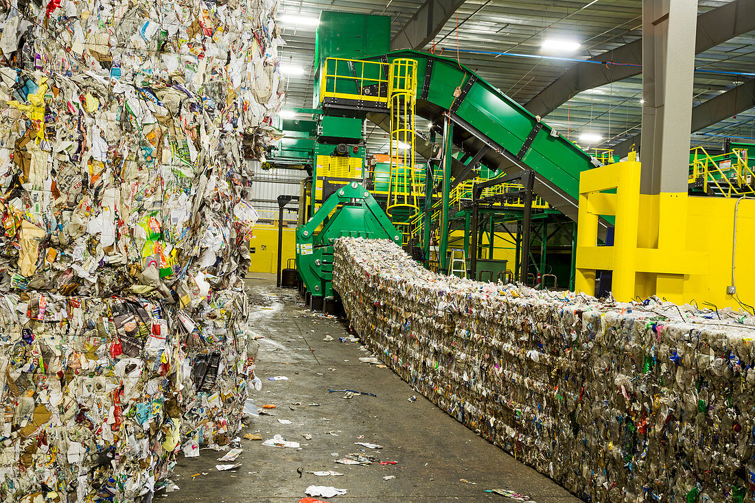 Recycling centre,Michigan,USA