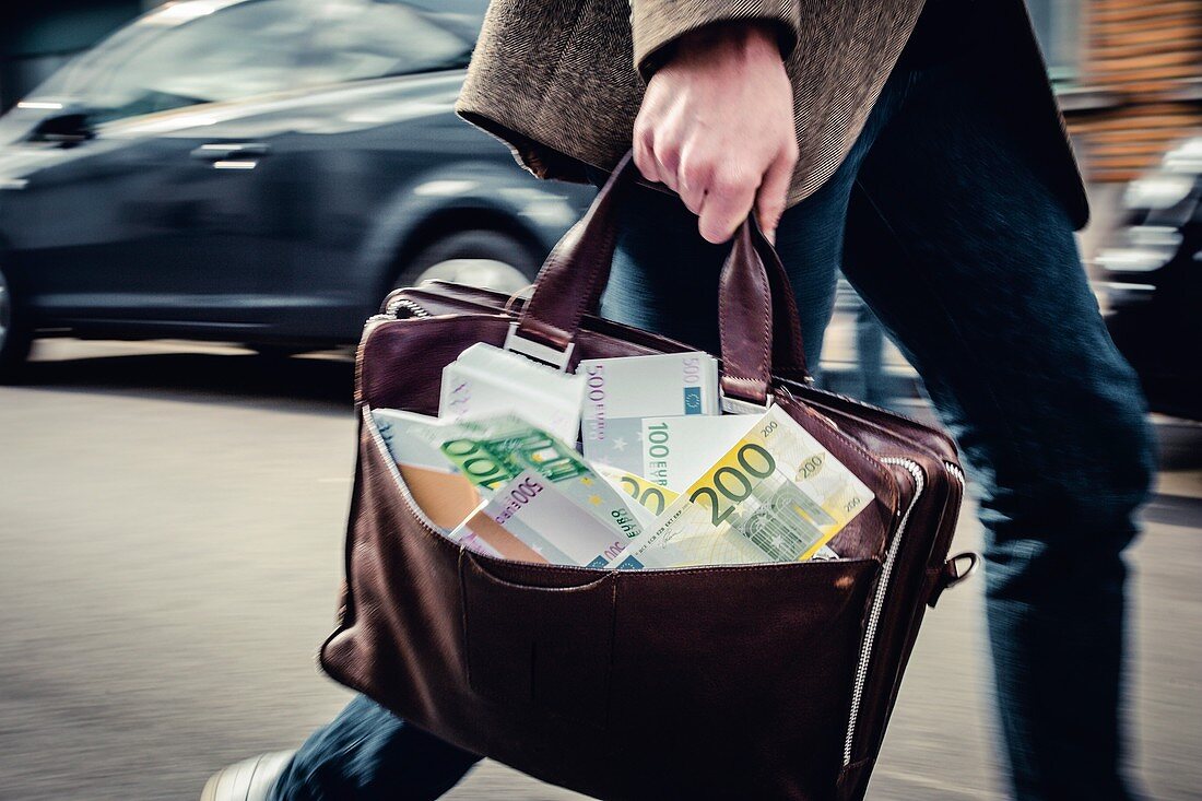Money laundering,conceptual image