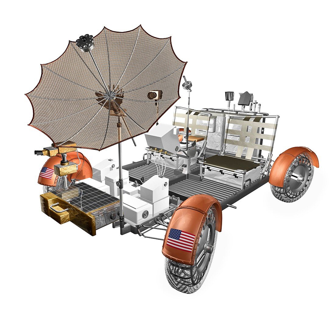 Lunar Roving Vehicle,illustration