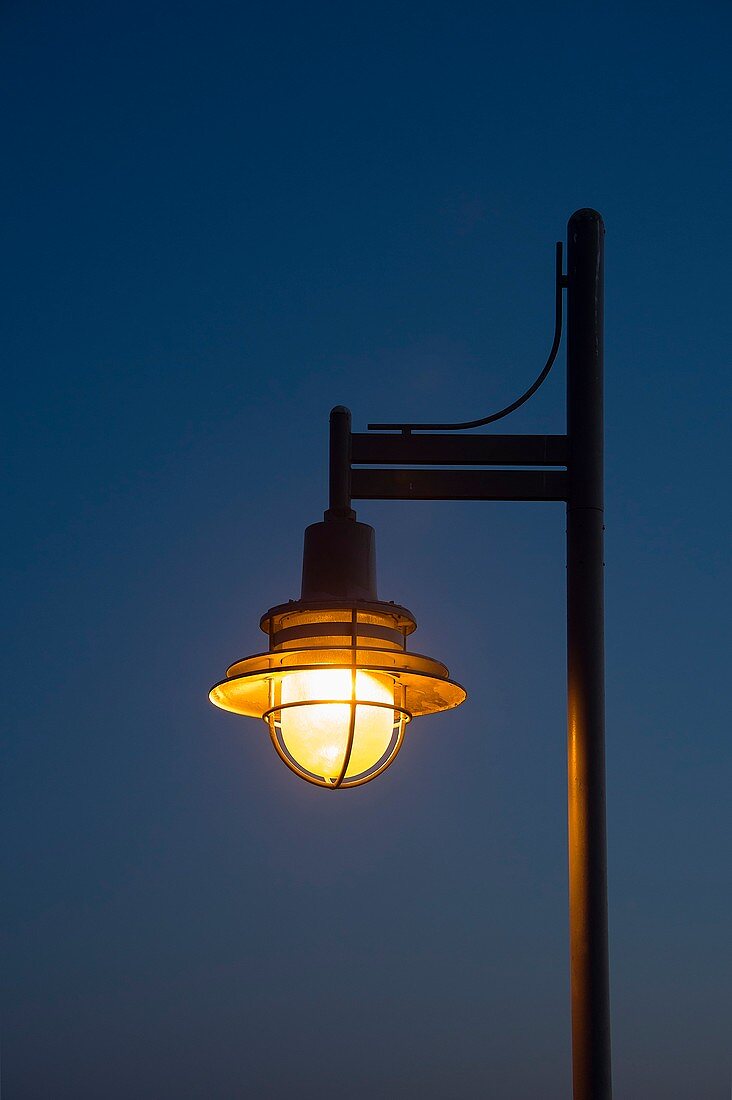 Streetlamp at night
