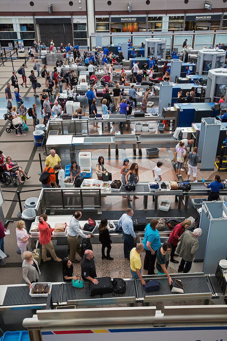 Security screening,Denver Airport