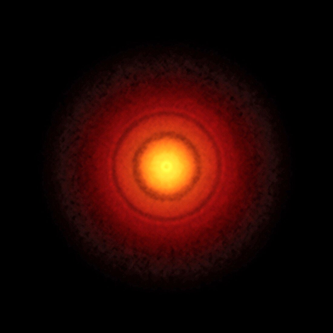 TW Hydrae protoplanetary disc,ALMA image