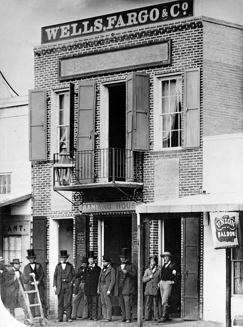 First Wells Fargo bank,1852