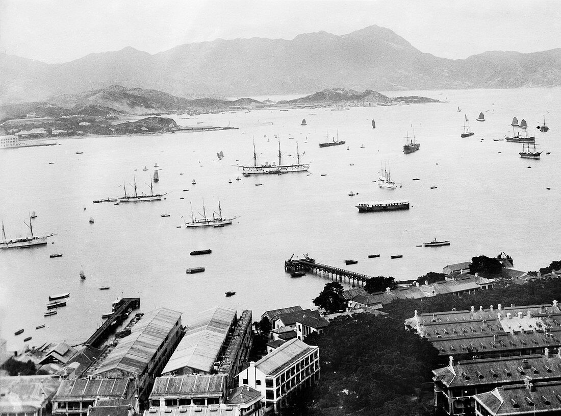 Hong Kong harbour,1910s
