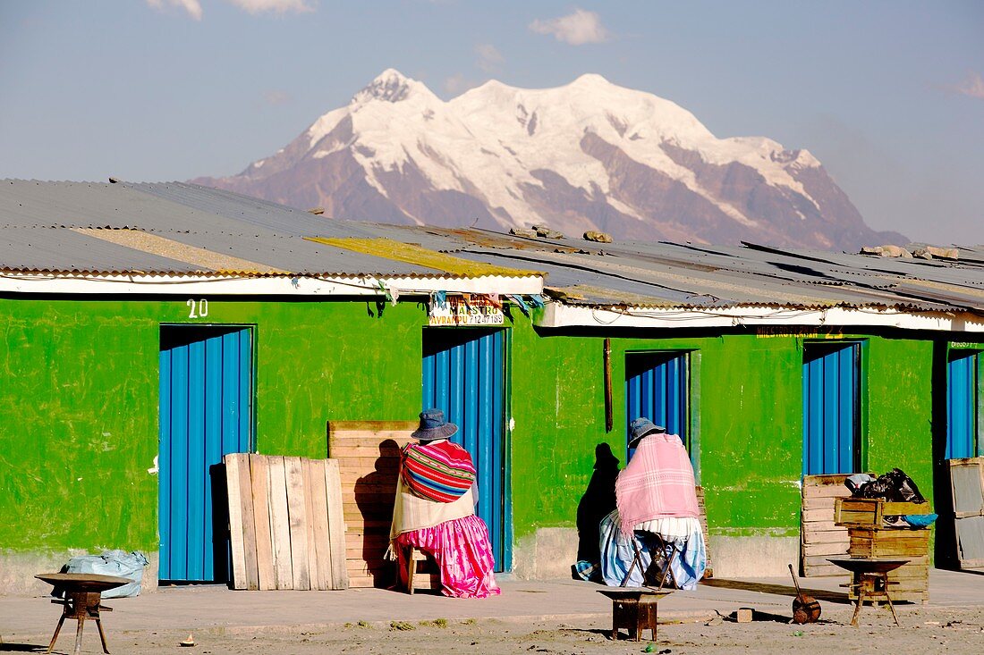 Illimani and La Paz,Bolivia