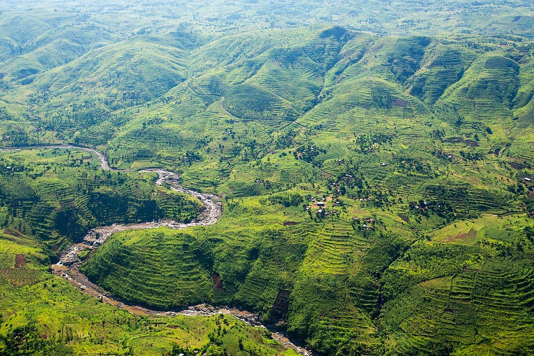 Deforested slopes,Malawi