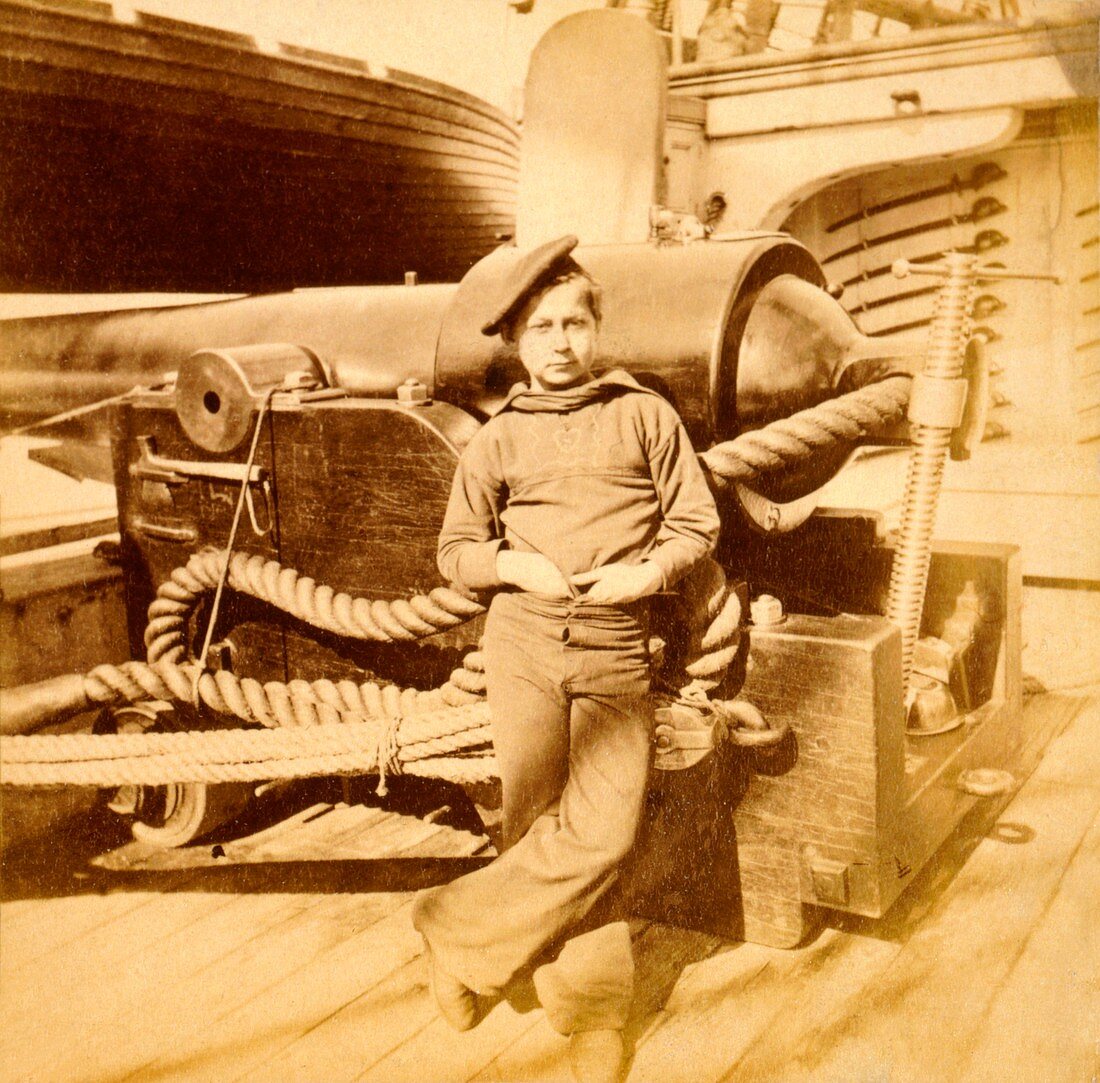 US Civil War ship 'powder boy',1860s
