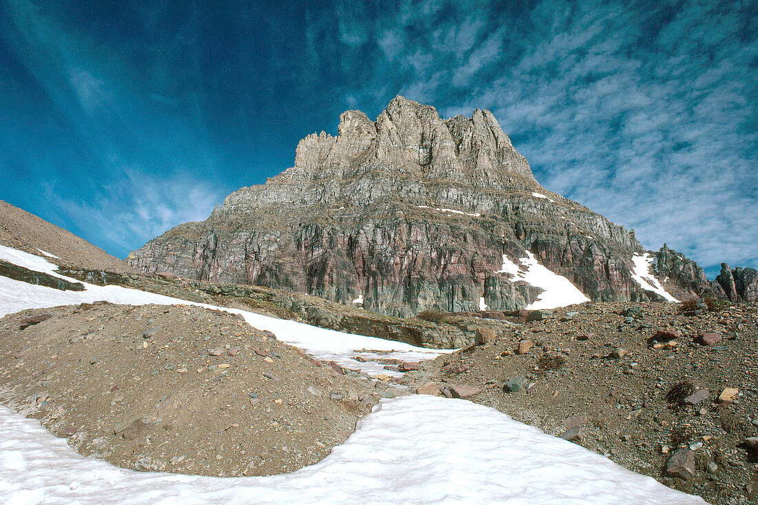 'Glacial moraine,Glacier National Park'