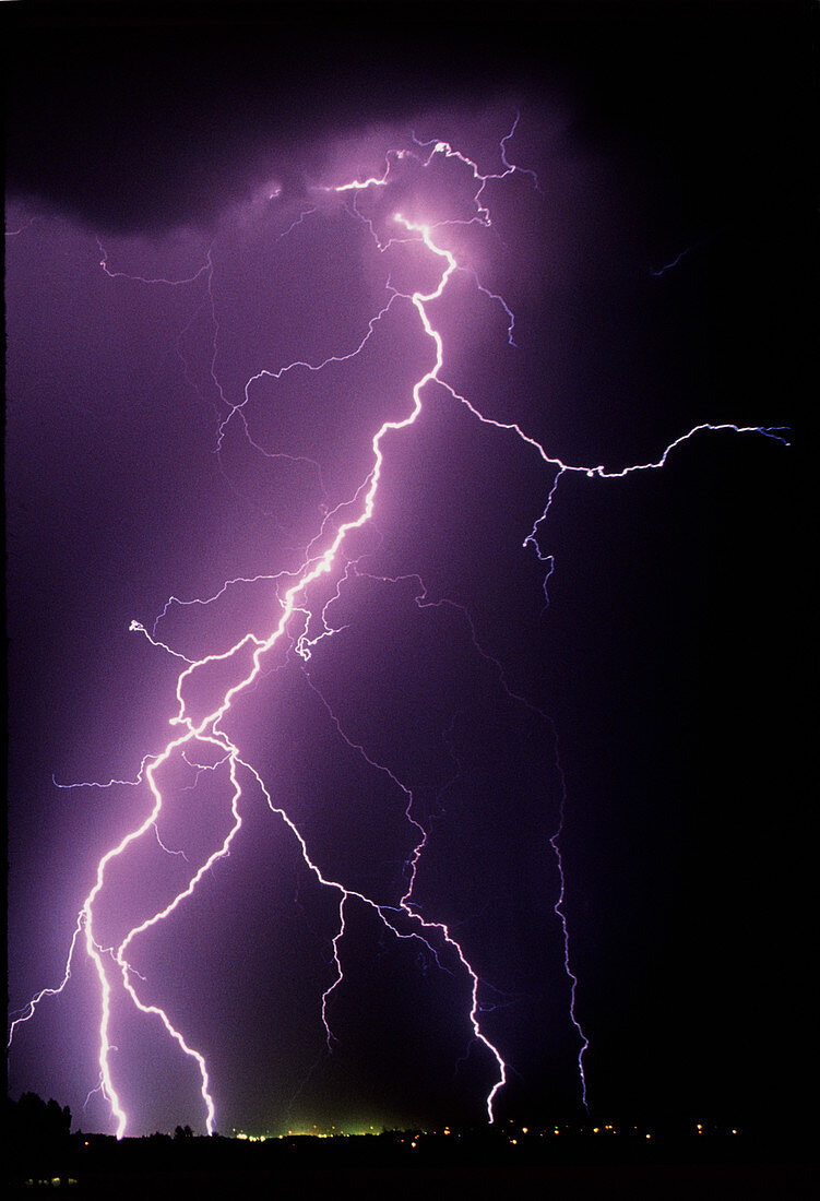 Lightning over Tucson,USA