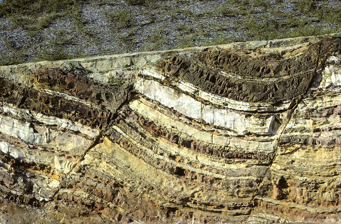 Normal faults in sandstone,Australia
