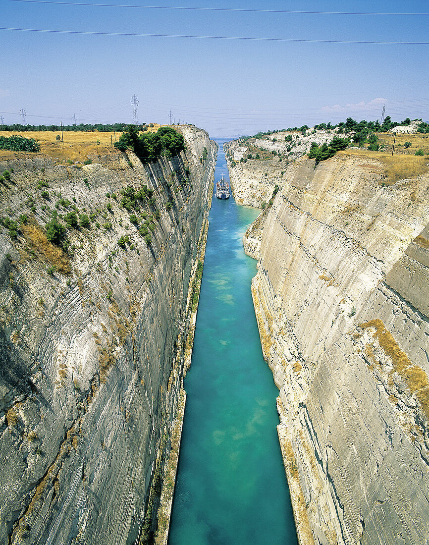 Canal in Corinth,Greece