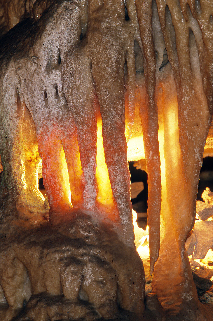 Stalactites,Mammoth Cave,KY