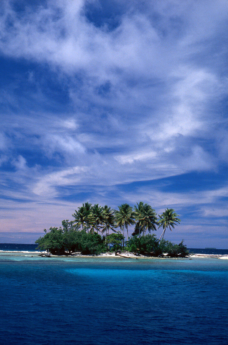 'Small island in Truk Lagoon,Micronesia'