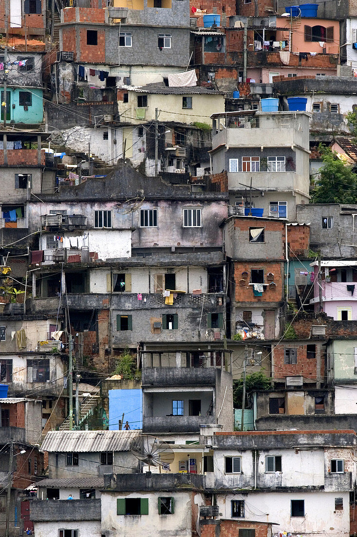 Brazilian Hillside Squatter Homes
