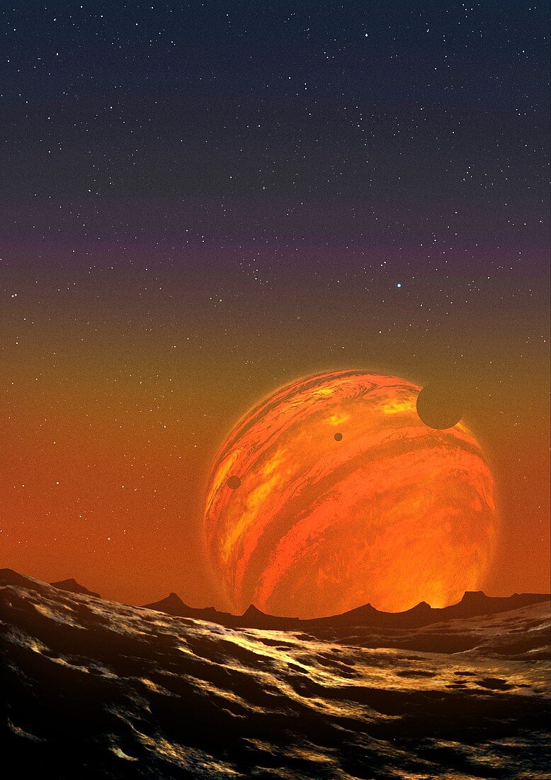 Illustration of a Free-Floating Planet
