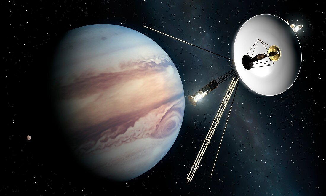 Voyager II Probe Passes Jupiter