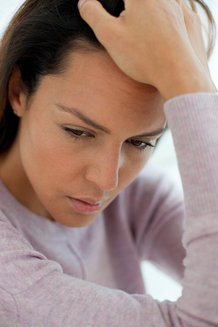 Young woman feeling unwell