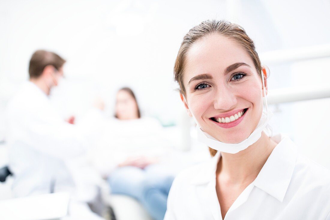 Close-up of dentist