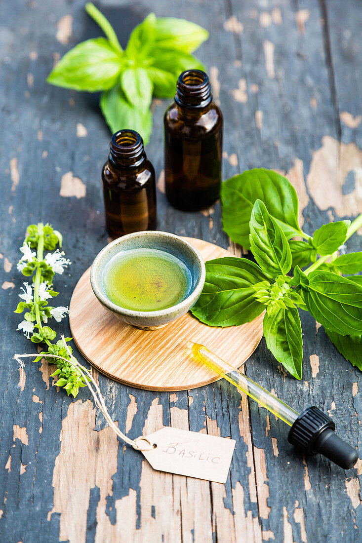 Essential oil of basil