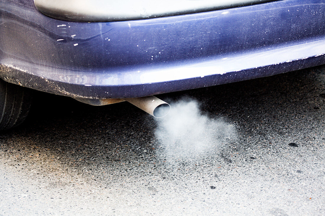 Motor vehicle exhaust gases
