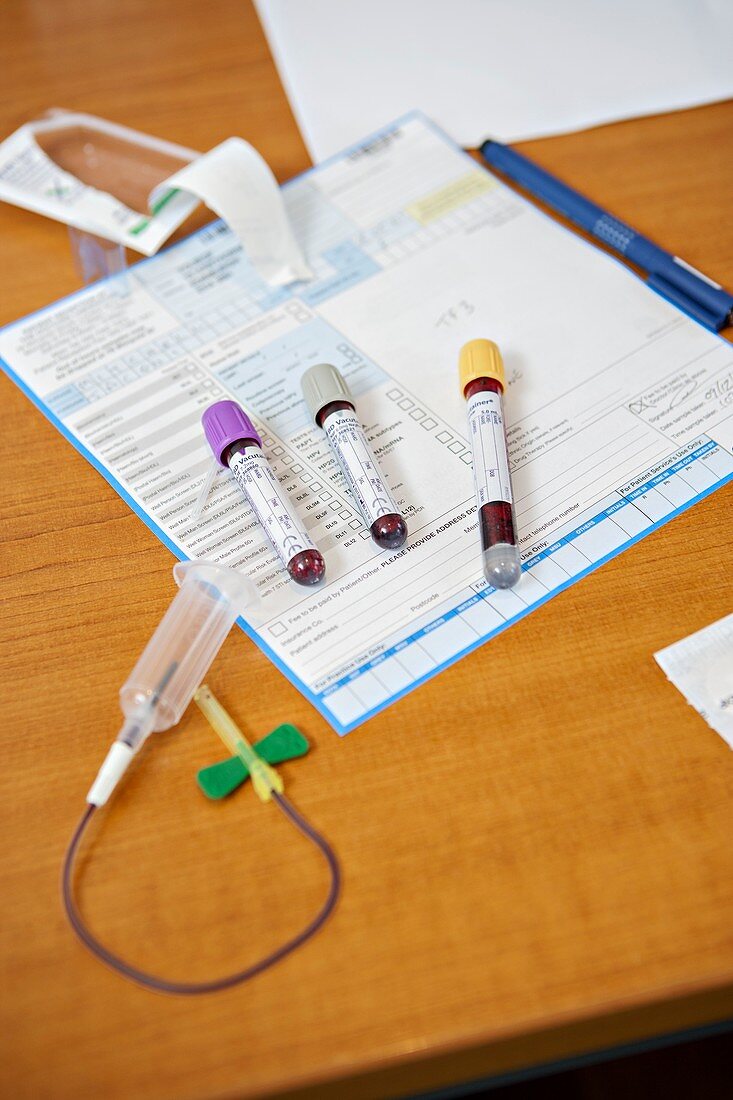 Blood sampling vacutainers