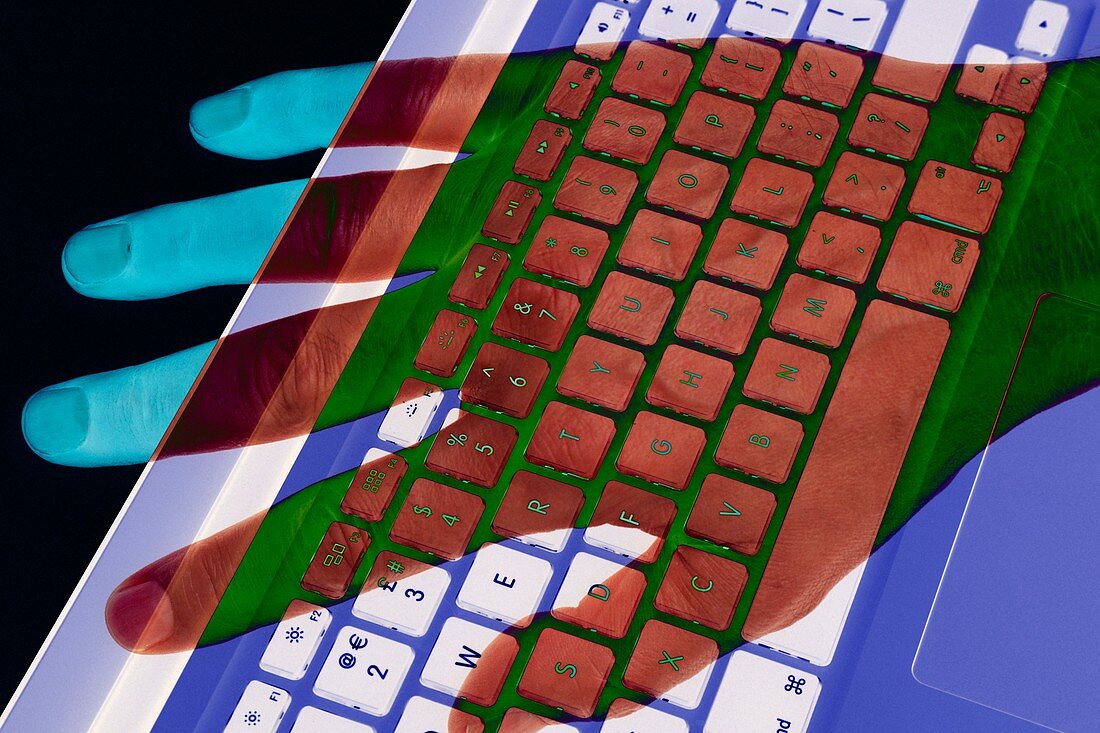 Virtual keyboard, conceptual image