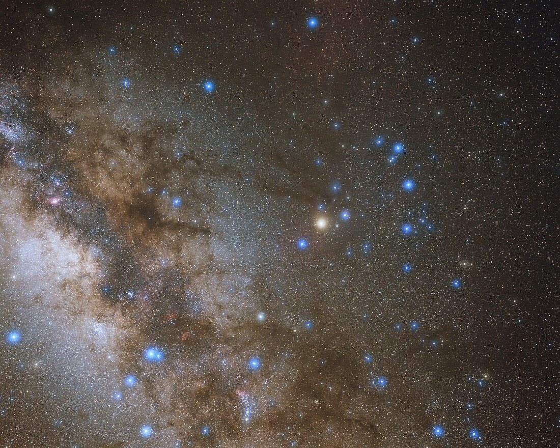 Scorpius and Milky Way, optical image