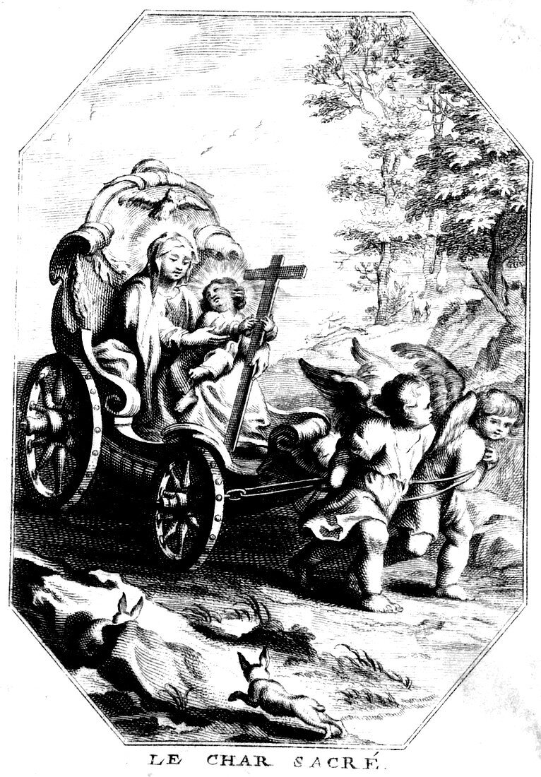 The Holy Carriage, 19th Century illustration