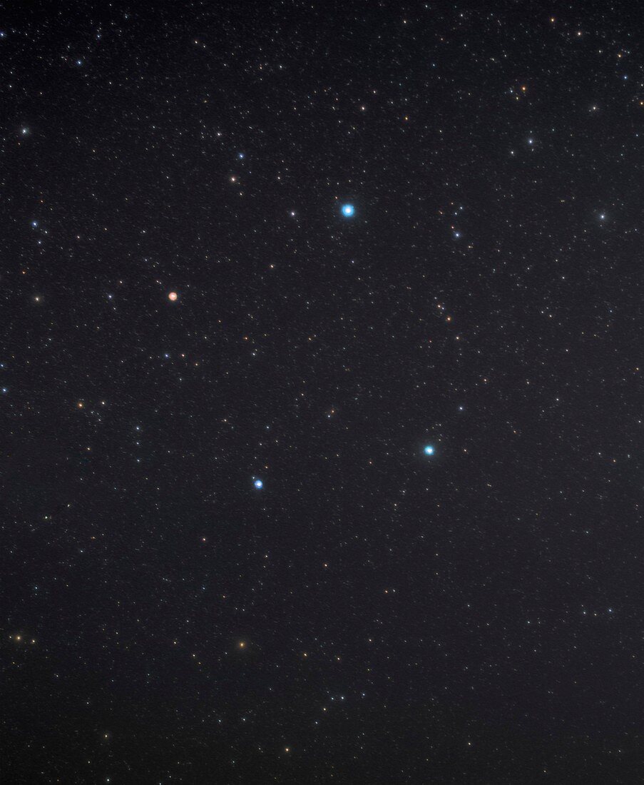 Libra constellation, optical image