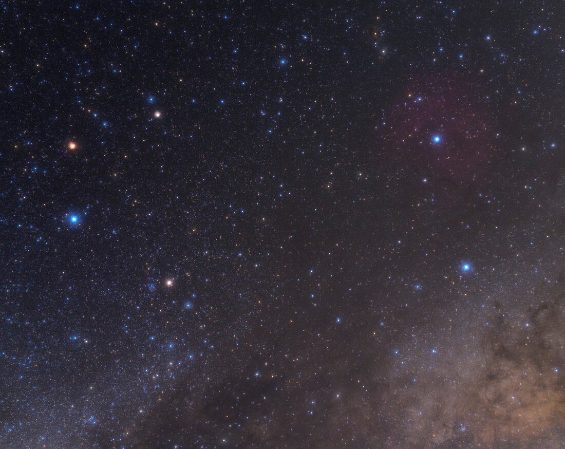 Ophiuchus constellation, optical image